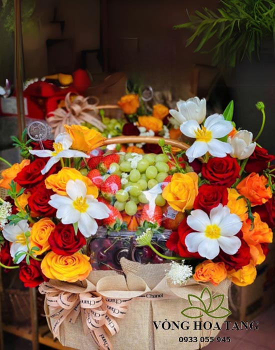 Giỏ trái cây rực rỡ tuổi mới Giỏ trái cây rực rỡ tuổi mới